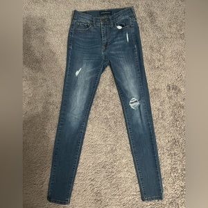 abercrombie high wasted skinny jeans